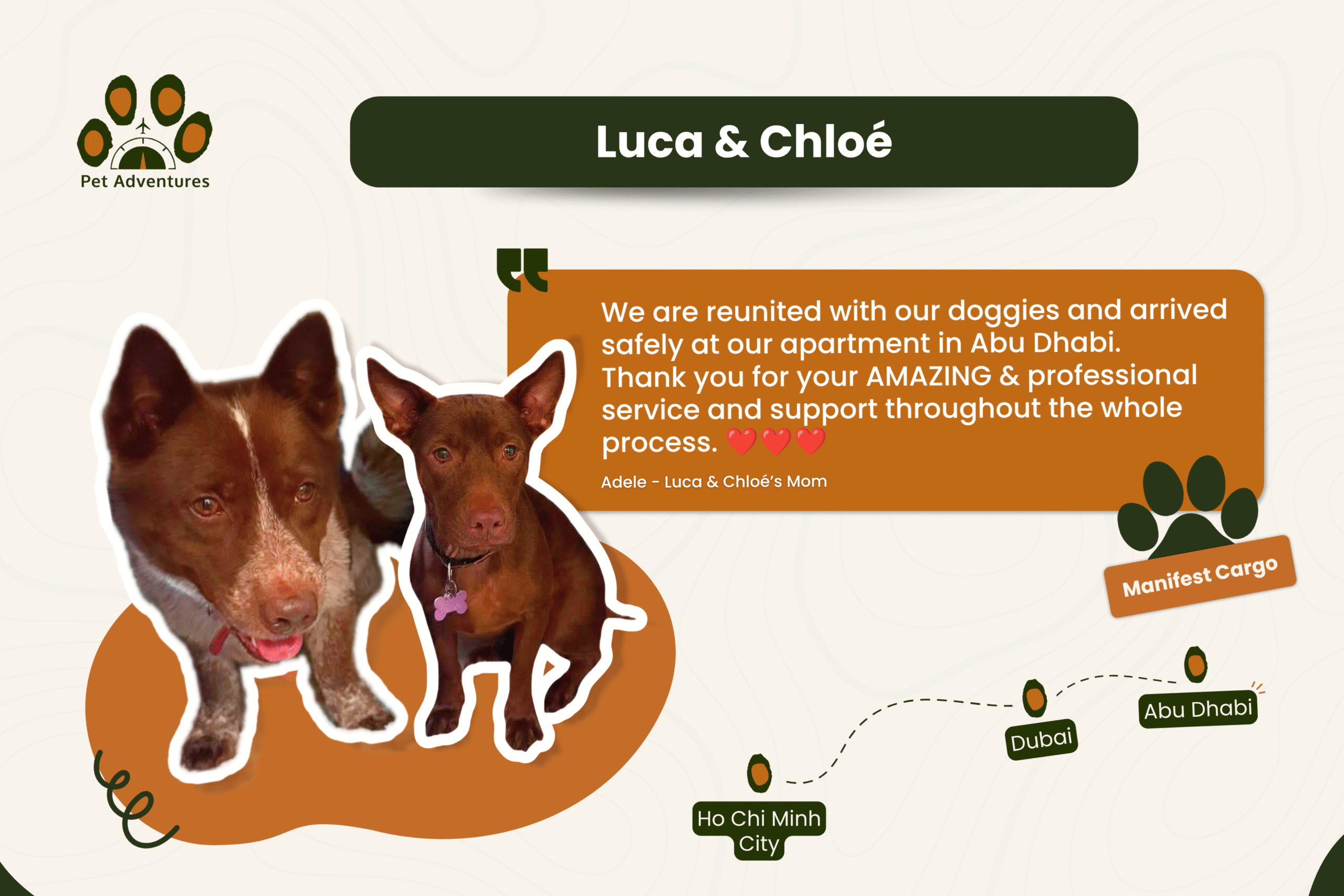 Global Pet Relocation: How We Successfully Relocated Luca & Chloé from Vietnam to the UAE